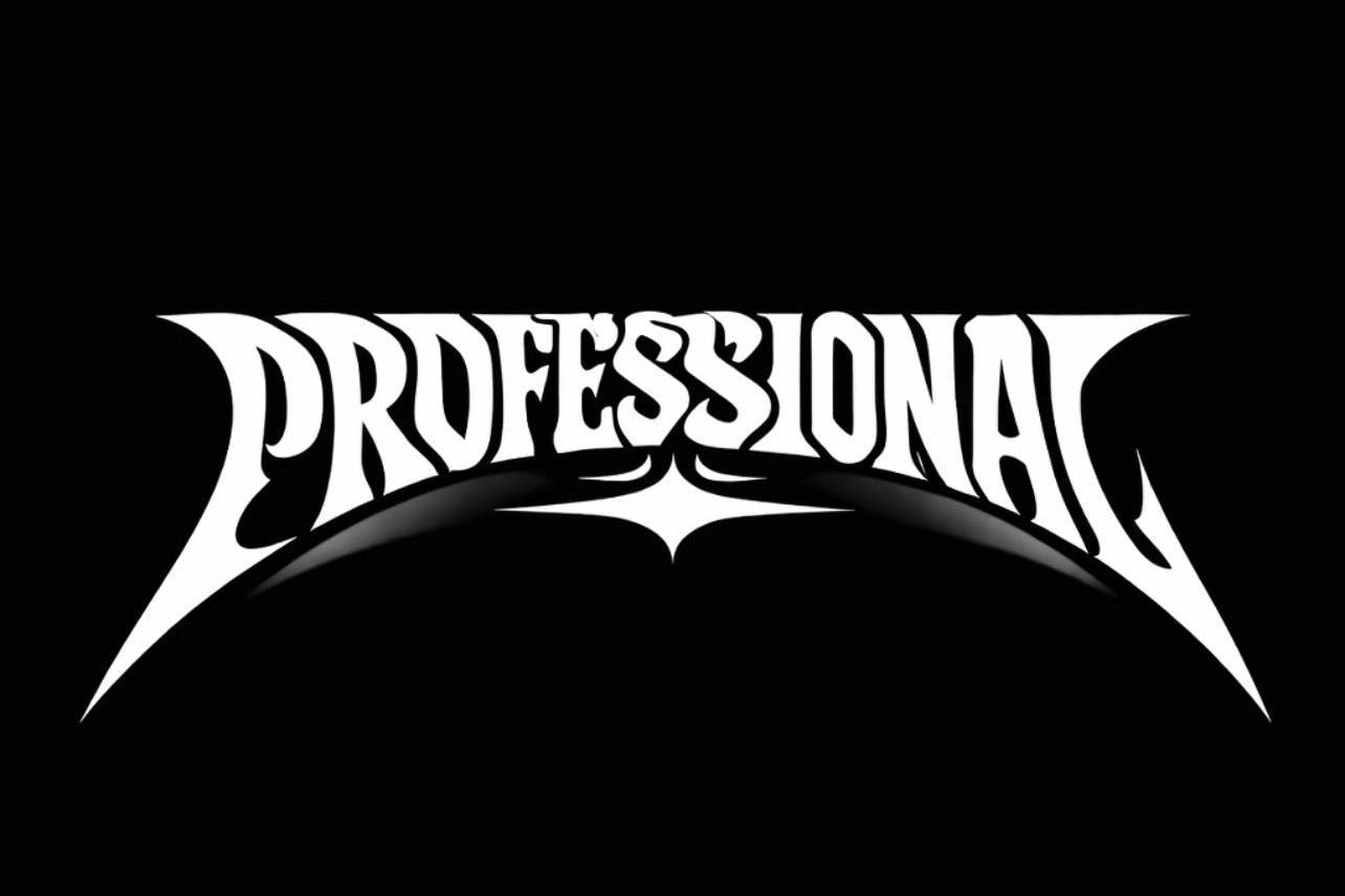 Professional sun visor banner gothic logo